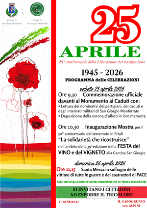 25 aprile a San Giorgio Monferrato